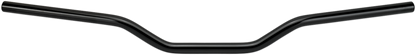 Black BILTWell Tracker handlebar with dimpled 7/8-inch design for motorcycles, featuring a sleek, durable metal construction.