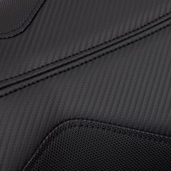 SADDLEMEN GP-V1 standard motorcycle seat for Yamaha YZF R6 2010-2016, black seat with textured surface and mounting hardware.