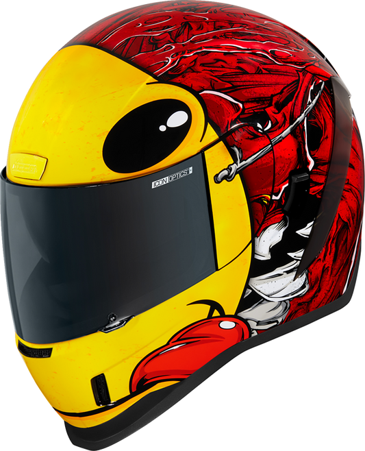 Red ICON Airform™ Helmet with MIPS® technology in XS size, featuring sleek design and adjustable straps.