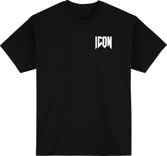 Black ICON Blegh T-Shirt in 3XL from Bill's Exhausts, featuring the graphic design on the front.