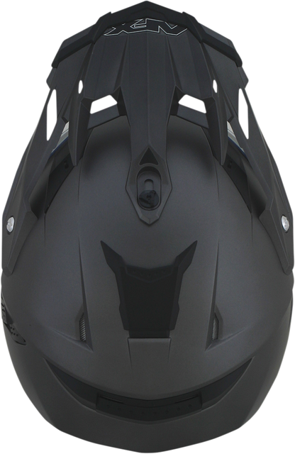 Frost gray AFX FX-41DS Peak motorcycle helmet by Bill's Exhausts, showing a sleek design with clear visor and ventilation features.