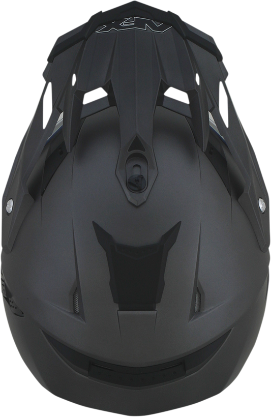 Frost gray AFX FX-41DS Peak motorcycle helmet by Bill's Exhausts, showing a sleek design with clear visor and ventilation features.