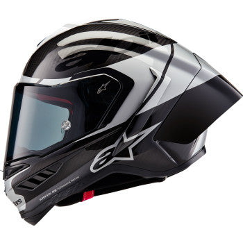 ALPINESTARS Supertech R10 Helmet - Element - Carbon/Silver/Black - XL 8200324-1368-XL - Howling Moto