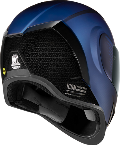 Blue ICON Airform™ Helmet with MIPS® technology in 3XL size, featuring a sleek design and vented construction for safety and comfort.