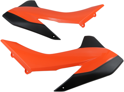 ACERBIS Radiator Shrouds - '16 Orange/Black 2314255225 - Howling Moto
