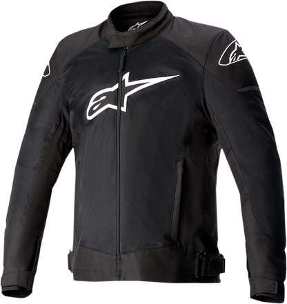 Black Alpinestars T SP X Superair motorcycle jacket in medium, featuring breathable textile and protective armor.