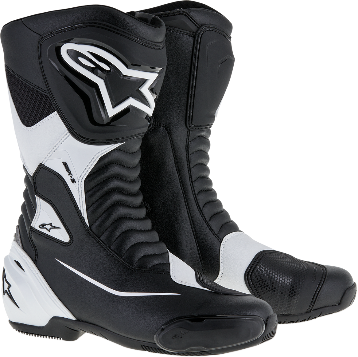 ALPINESTARS SMX-S Boots - Black/White - US 4 / EU 37 2223517-12-37 - Howling Moto