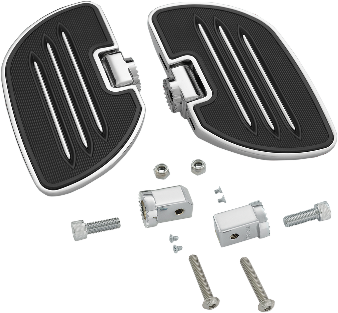 Chrome Show Chrome driver board for Honda GL1800 engine, showcasing its shiny chrome finish and mounting details.