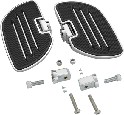Chrome Show Chrome driver board for Honda GL1800 engine, showcasing its shiny chrome finish and mounting details.