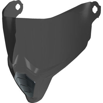 ICON Ultrashield Ultraflite shield in dark smoke finish, designed for motorcycle exhaust protection, by Bill's Exhausts.