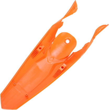 Orange Acerbis rear fender for KTM motorcycles, designed for models from 2012 to 2016, with a durable body construction.