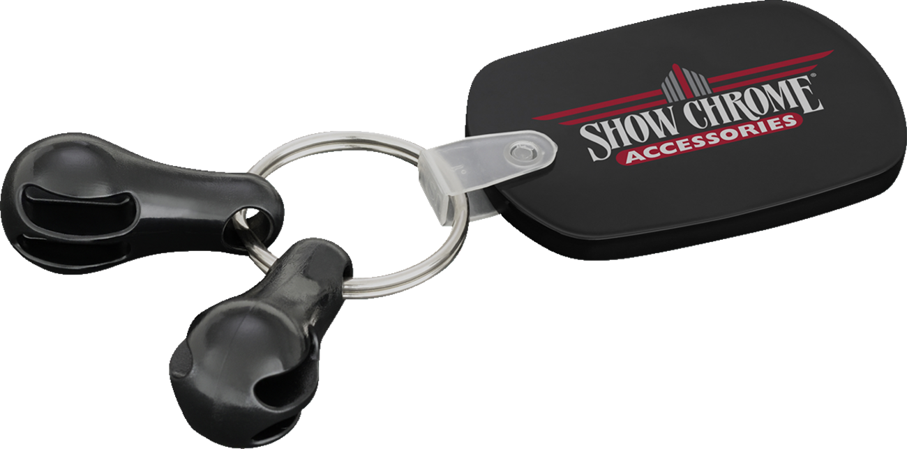 Bill's Exhausts SHOW CHROME Key Holder 41-415 Engine key organizer with chrome finish, featuring detailed engine design.