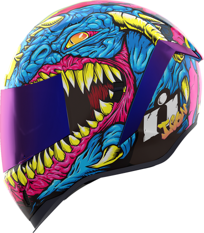 Blue ICON Airform™ Kryola Kreep helmet with MIPS® safety system, size 2XL, featuring aerodynamic design and adjustable straps.