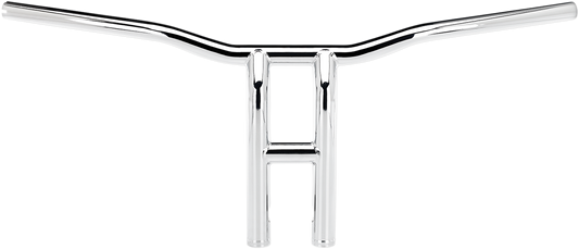 Chrome BILTWELL Tyson XL Pullback Handlebar for motorcycles, 12-inch width, featuring classic design and durable construction.