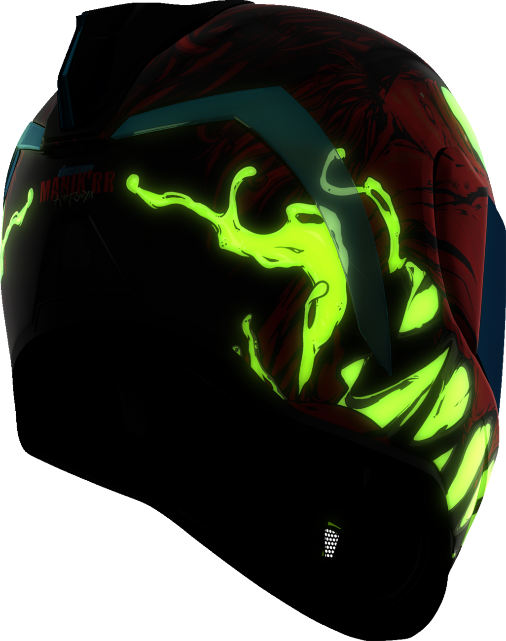Red ICON Airform™ helmet with Manik'RR design and MIPS® safety system, large size, shown on a plain background.