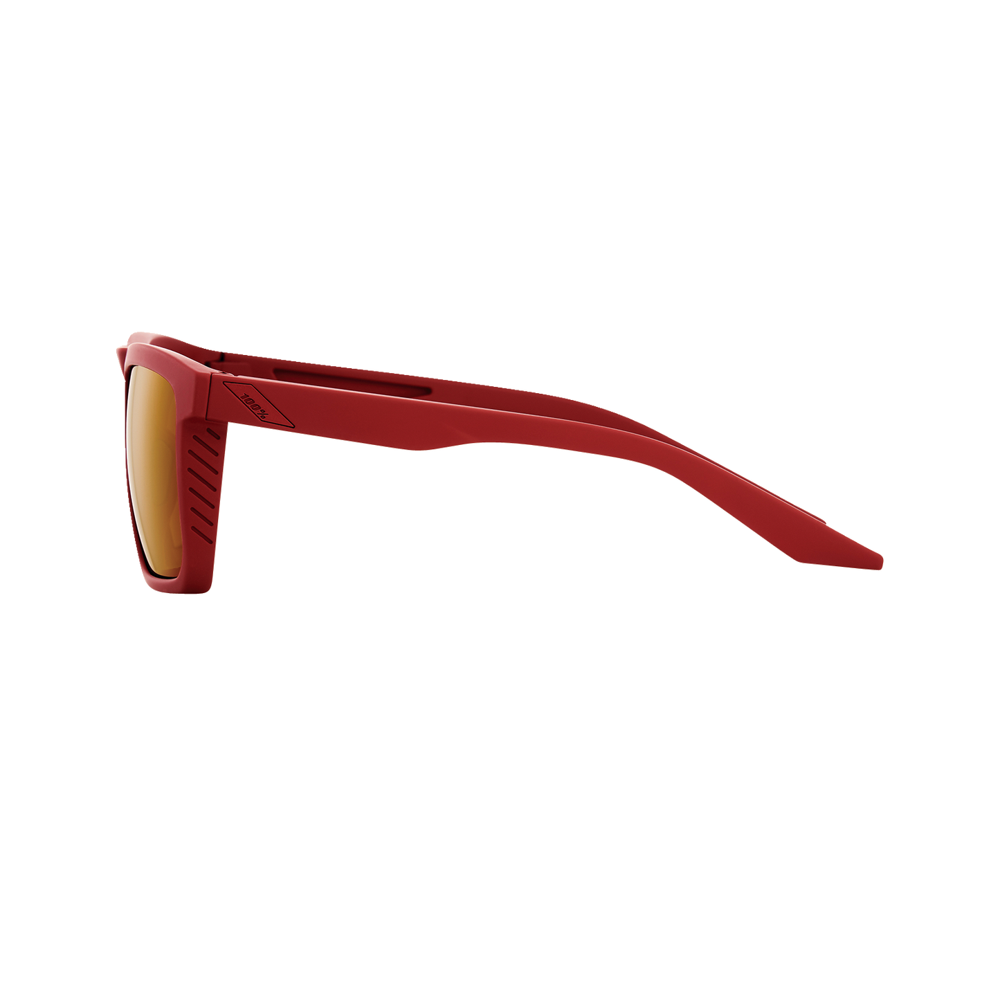 Bill's Exhausts crimson bronze sunglasses with 100% Renshaw glasses design, featuring stylish frames and tinted lenses.