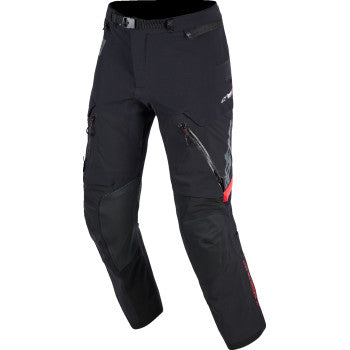 Alpinestars Halo Pro DS XF motorcycle pants in black and dark shadow, size M, with protective armor and sleek riding design