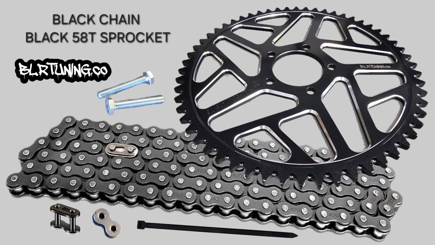 RAWRR MANTIS X 58 TOOTH REAR SPROCKET MAX TORQUE CONVERSION KIT - Howling Moto