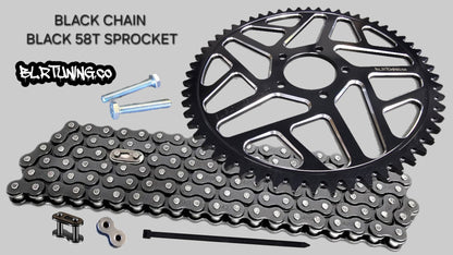 RAWRR MANTIS X 58 TOOTH REAR SPROCKET MAX TORQUE CONVERSION KIT - Howling Moto