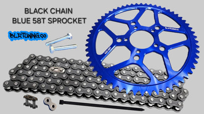 RAWRR MANTIS X 58 TOOTH REAR SPROCKET MAX TORQUE CONVERSION KIT - Howling Moto