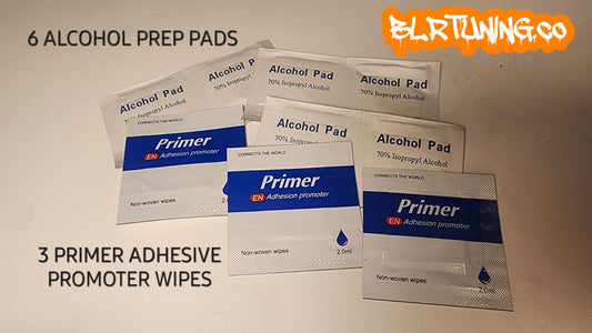 ALCOHOL PREP PADS AND PRIMER ADHESION PROMOTER WIPES BUNDLE - Howling Moto