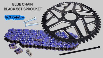 RAWRR MANTIS X 58 TOOTH REAR SPROCKET MAX TORQUE CONVERSION KIT - Howling Moto