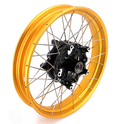 VMX-Racing 19in. 17in. Tubeless Wheels Fit For BMW F750GS 2019-2024 Gold GLM Rims - Howling Moto
