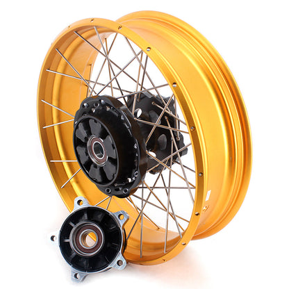 VMX-Racing 19in. 17in. Tubeless Wheels Fit For BMW F750GS 2019-2024 Gold GLM Rims - Howling Moto