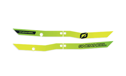 Onewheel XR Classic Recurve Rail Guards with BananaFade design protecting skateboard rails.