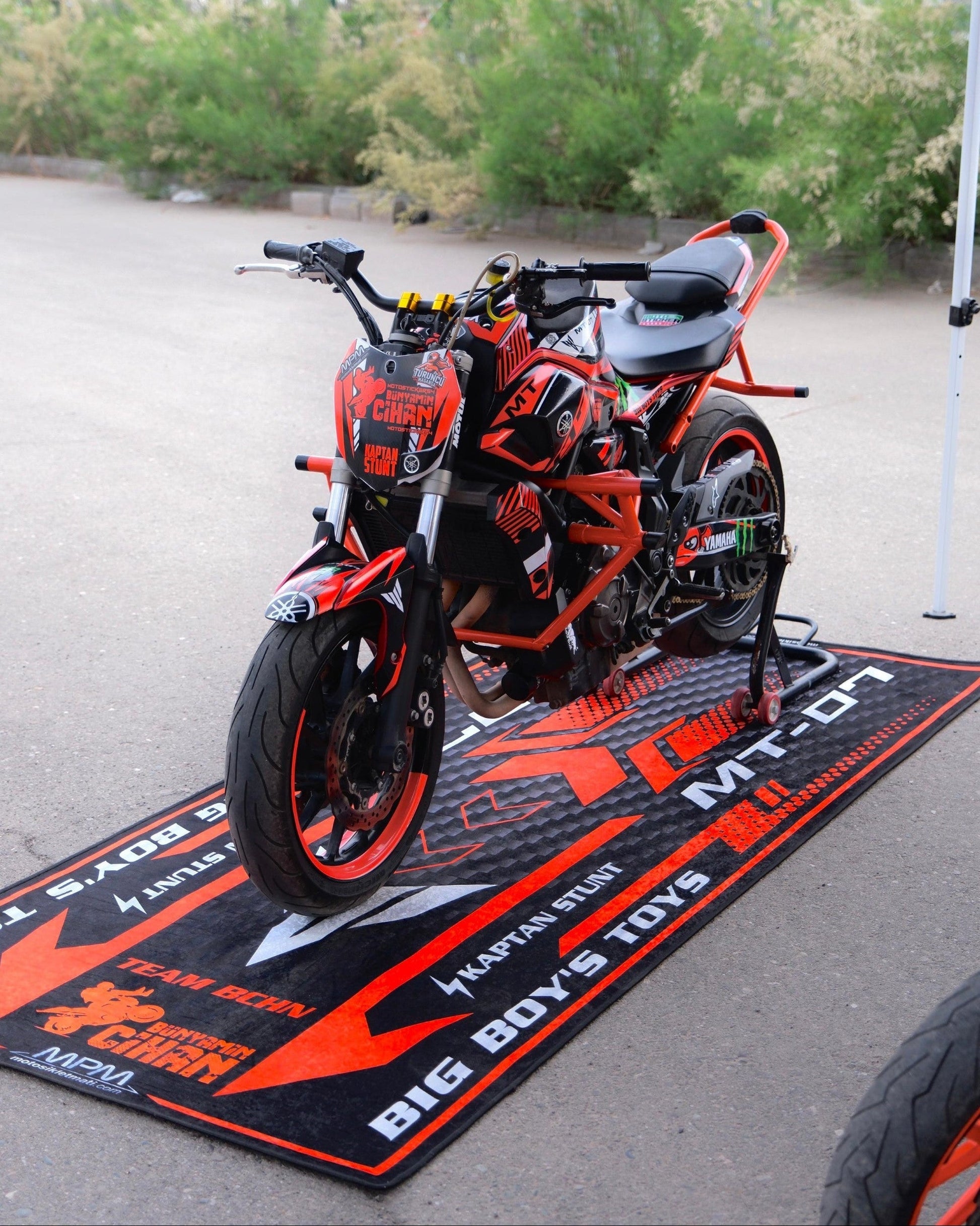 Custom Design MPM Motorcycle Mat – Special Design for You and Your Motorcycle! - Howling Moto
