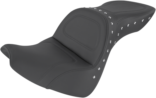 Bill's Exhausts SADDLEMEN Explorer Special Seat for FXBR/S '18-'19, motorcycle seat with black cushion and sleek design