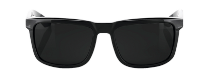 100% Blake Sunglasses - Polished Black - Grey PeakPolar 60028-00000 - Howling Moto