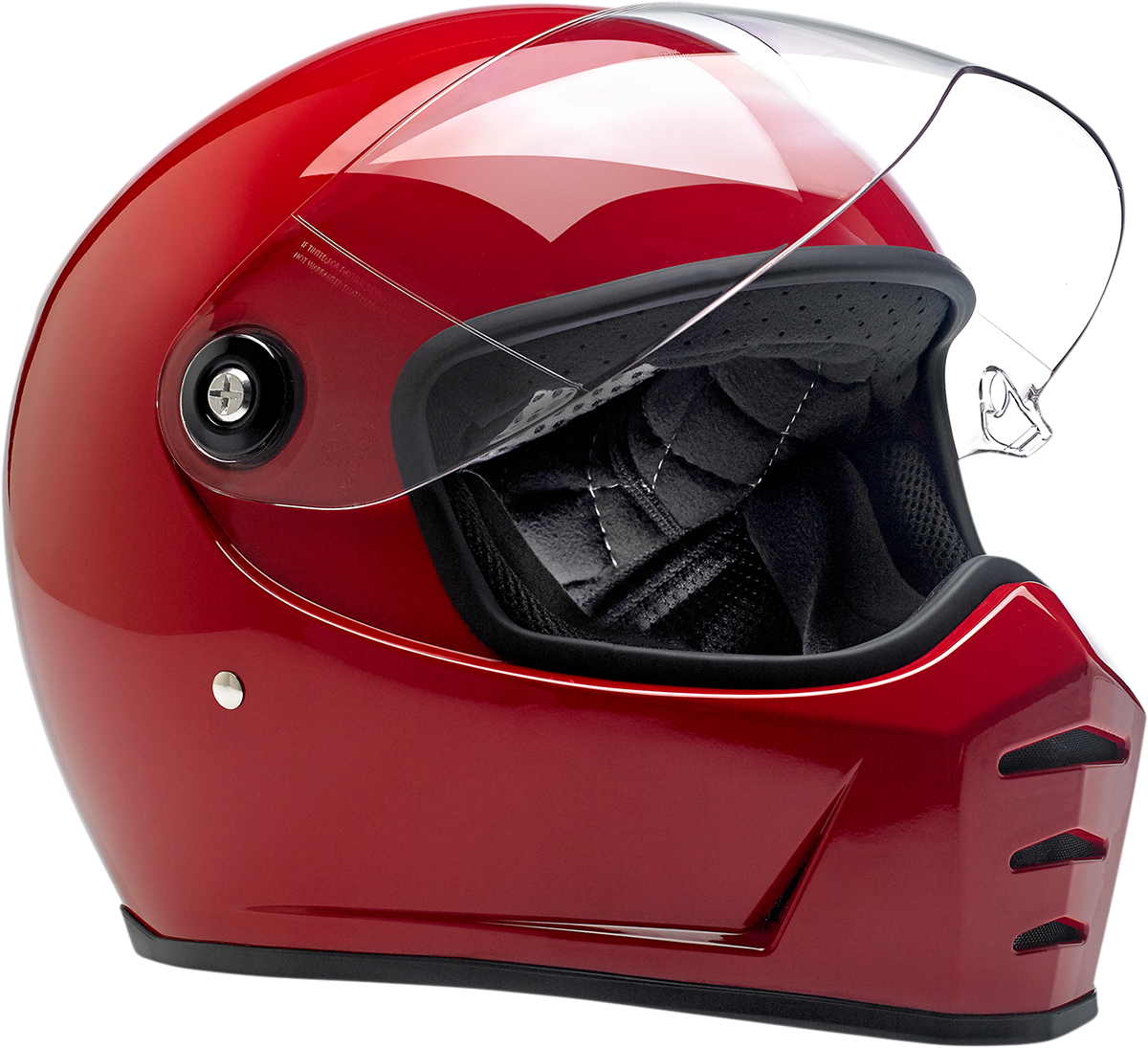 BILTWELL Lane Splitter Helmet - Gloss Blood Red - Large 1004-837-104 - Howling Moto