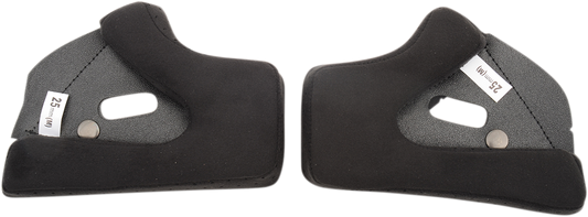 Black BILTWELL Gringo Cheek Pads, 33mm, helmet parts for Gringo and Gringo S helmets, designed for comfort and fit.