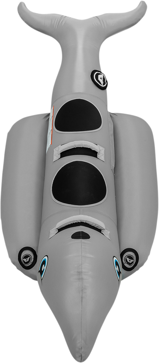 Bill's Exhausts Dolphin Riding Tube from AIRHEAD Sports Group, a colorful water towable tube designed for water fun.