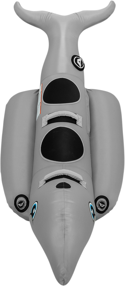 Bill's Exhausts Dolphin Riding Tube from AIRHEAD Sports Group, a colorful water towable tube designed for water fun.