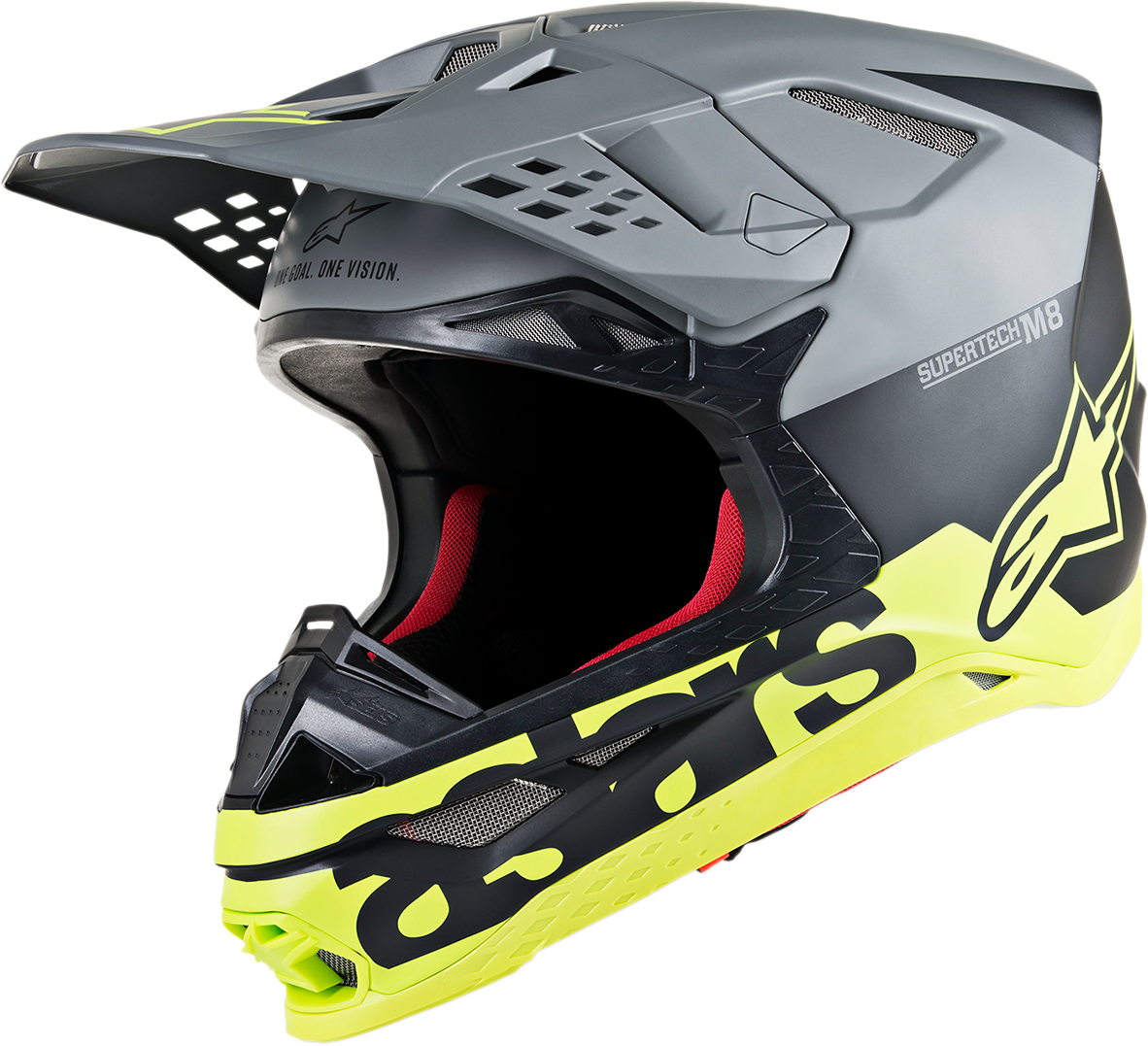 ALPINESTARS Supertech M8 Helmet - Radium - MIPS - Matte Black/Mid Gray/Yellow Fluo - 2XL 8301519-1305-2X - Howling Moto