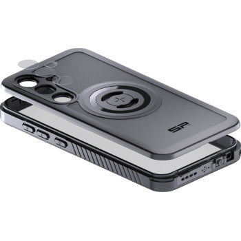 Samsung S24+ SP CONNECT SPC+ Xtreme phone case by Bill's Exhausts, rugged black case with textured grip for Samsung S24+.