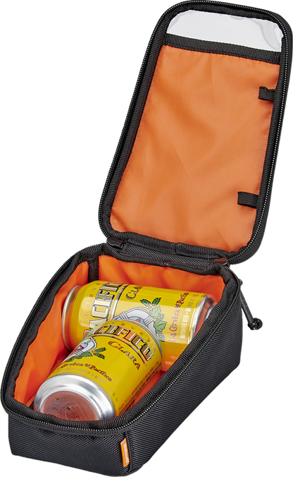 Black BILTWEll EXFIL-2 mini tank bag from Bill's Exhausts with adjustable straps and compact design for motorcycle storage.