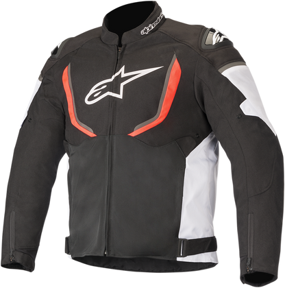 Alpinestars T-GP R v2 Air motorcycle jacket in black, white, and red with protective padding, small size.