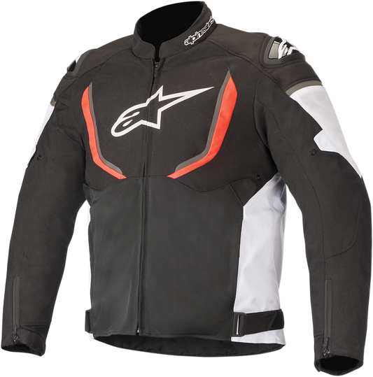 Alpinestars T-GP R v2 Air motorcycle jacket in black, white, and red with protective padding, small size.