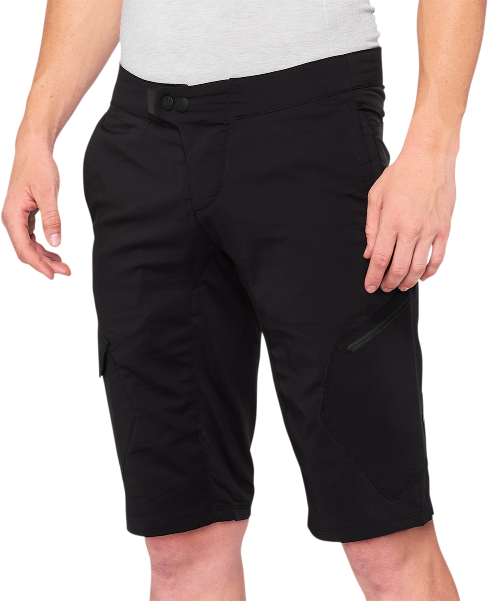 100% Ridecamp Shorts - Black - US 38 40029-00005 - Howling Moto