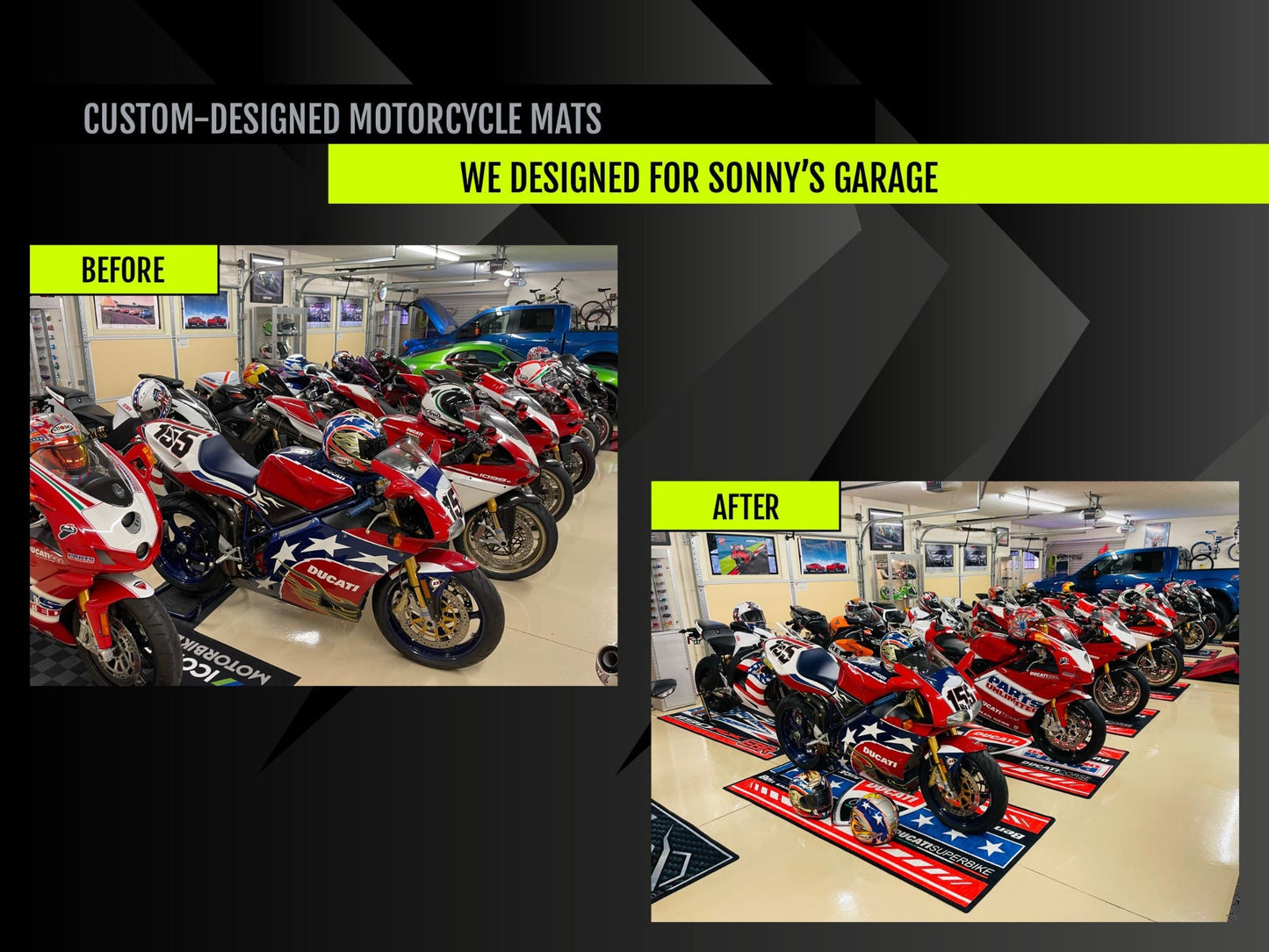 Custom Design MPM Motorcycle Mat – Special Design for You and Your Motorcycle! - Howling Moto