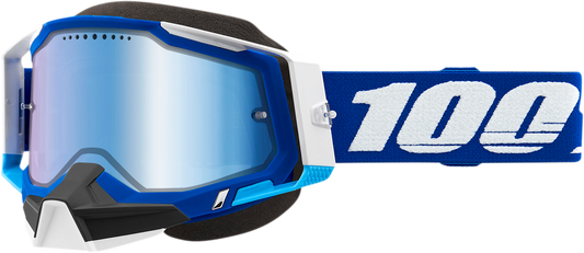 100% Racecraft 2 Snow Goggles - Blue - Blue Mirror 50012-00002 - Howling Moto