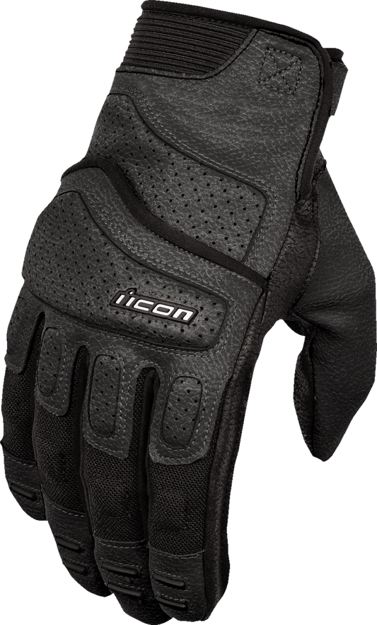 Black ICON Superduty3™ gloves in 3XL size, featuring durable material and padded design, suitable for heavy-duty work.