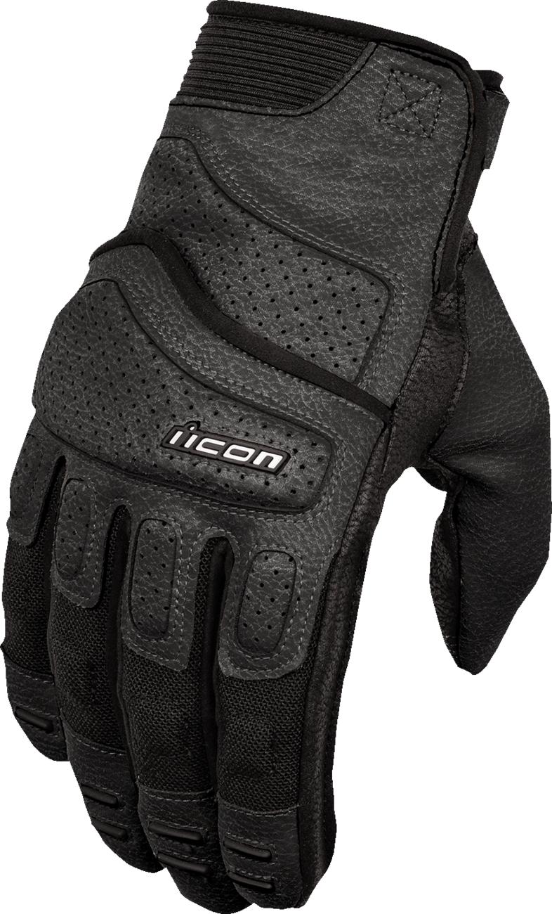 Black ICON Superduty3™ Gloves in small size featuring durable fabric and reinforced palms, designed for hands-on protection.
