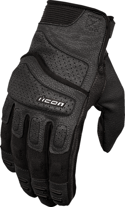 Black ICON Superduty3™ Gloves in small size featuring durable fabric and reinforced palms, designed for hands-on protection.