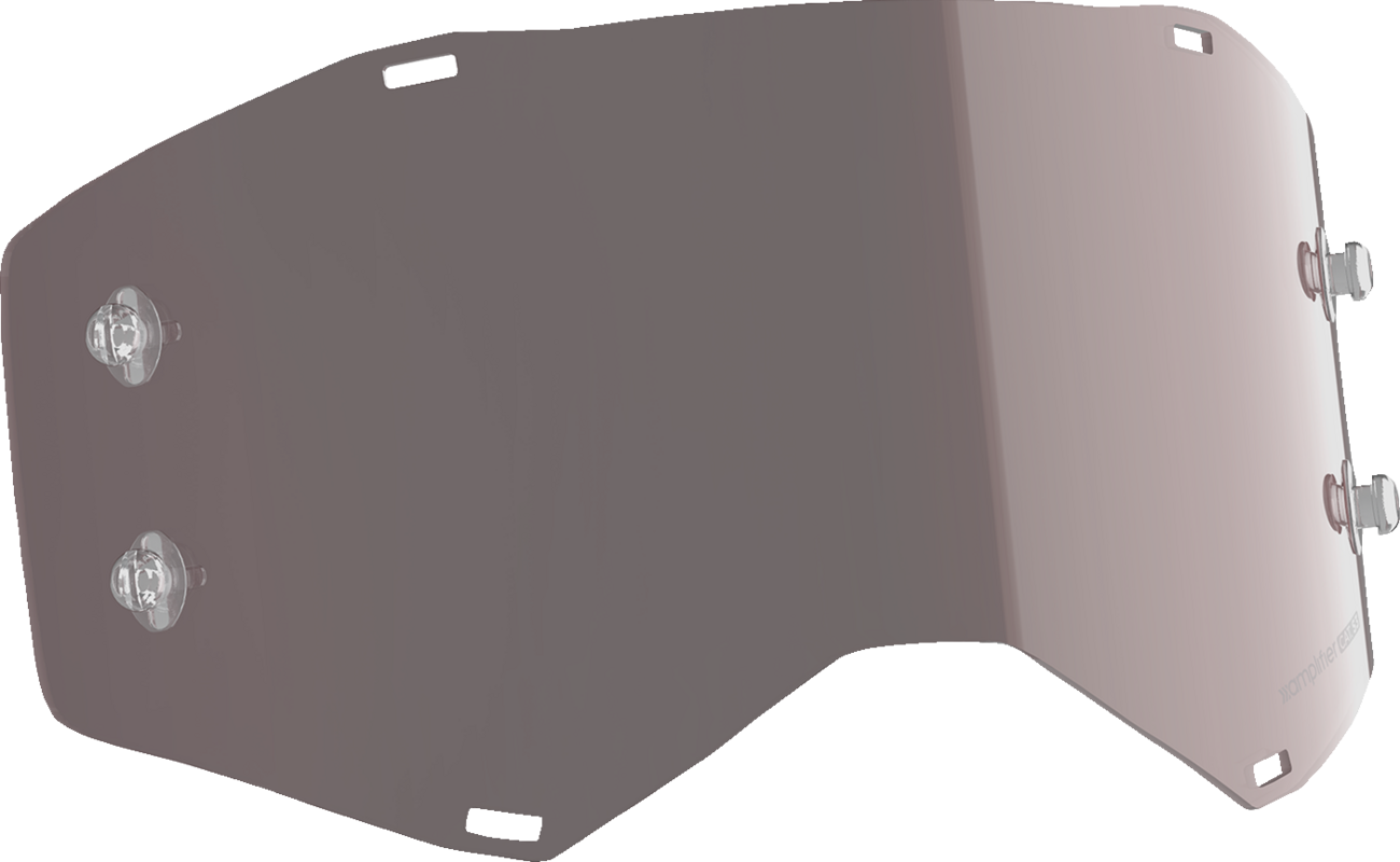 Bill's Exhausts SCOTT Prospect/Fury Lens Amplifier Ultra Dark Gray AFC Works engine part with dark gray lens and branding details.