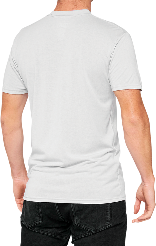 Bill's Exhausts 100% Cropped Tech T-Shirt in Vapor, large size, front view showcasing the sleek design and fabric texture.