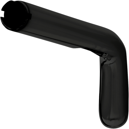 Black BILTWELL Tracker Mid Oversized Handlebar for motorcycles, showcasing the sleek, curved design with mounting points.